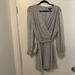 Express Long Sleeve Light Blue Romper